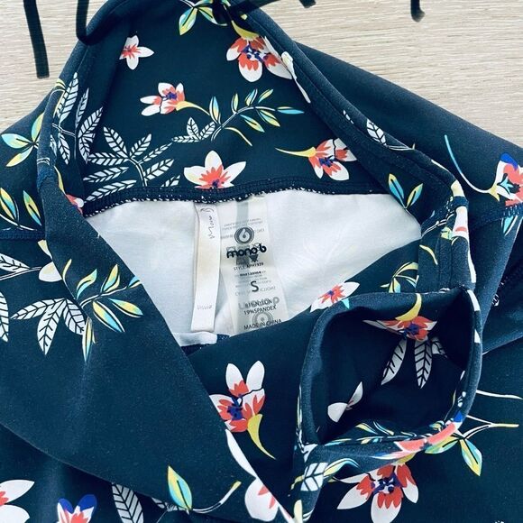 Mono B Floral Athletic Yoga Cropped Leggings S - Picture 3 of 3